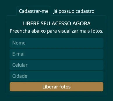 Cadastro para liberar fotos do imóvel no site imobiliário