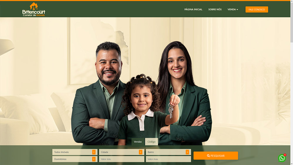 Exemplo de site imobiliário Imobisis 02