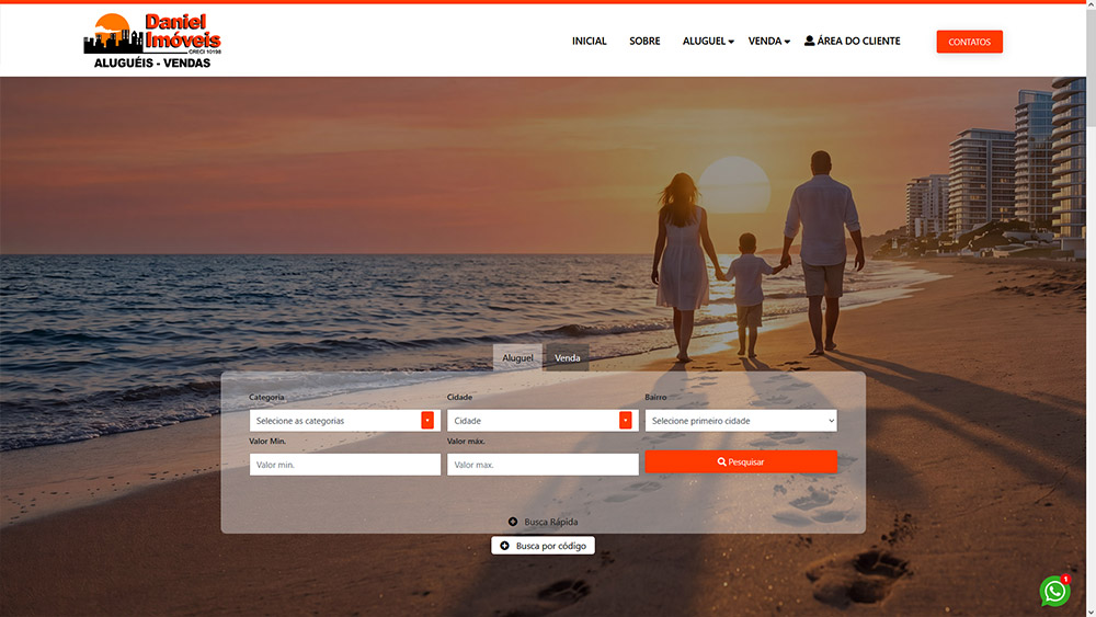 Exemplo de site imobiliário Imobisis 03