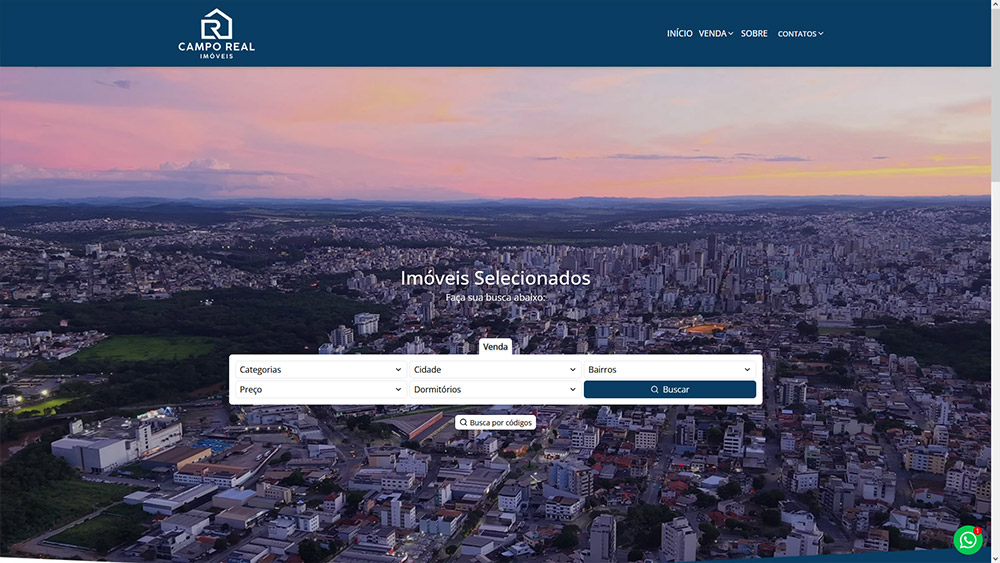Exemplo de site imobiliário Imobisis 05