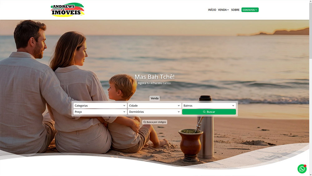 Exemplo de site imobiliário Imobisis 07
