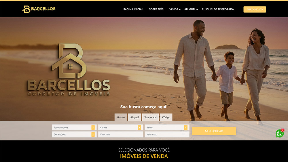 Exemplo de site imobiliário Imobisis 08