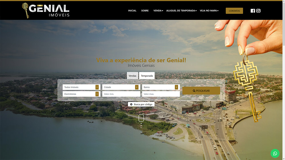 Exemplo de site imobiliário Imobisis 16